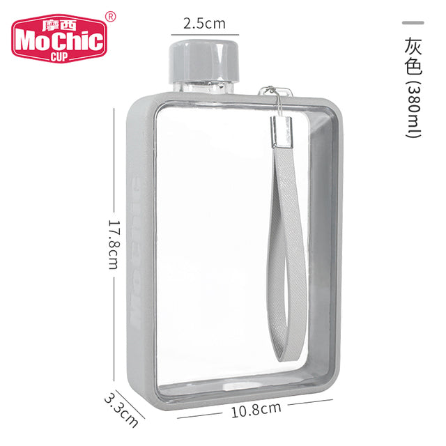Modern Flat Water Bottle - Portable Travel Flask
