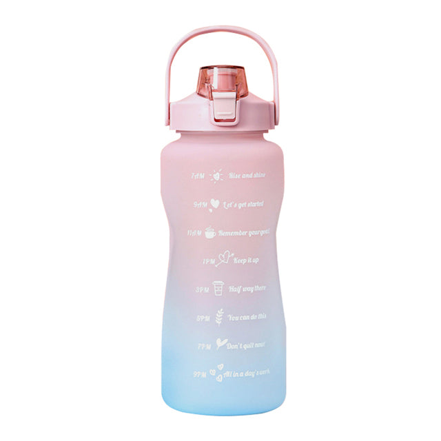 XL Water Bottle with Time Marker - (2L / 67oz)