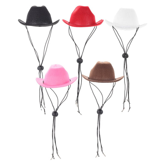 Pet Cowboy Hats for Cats & Dogs - 5 piece set