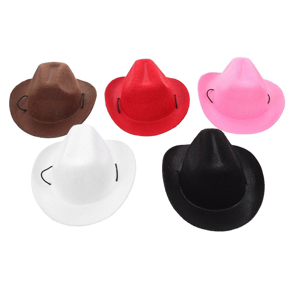 Pet Cowboy Hats for Cats & Dogs - 5 piece set