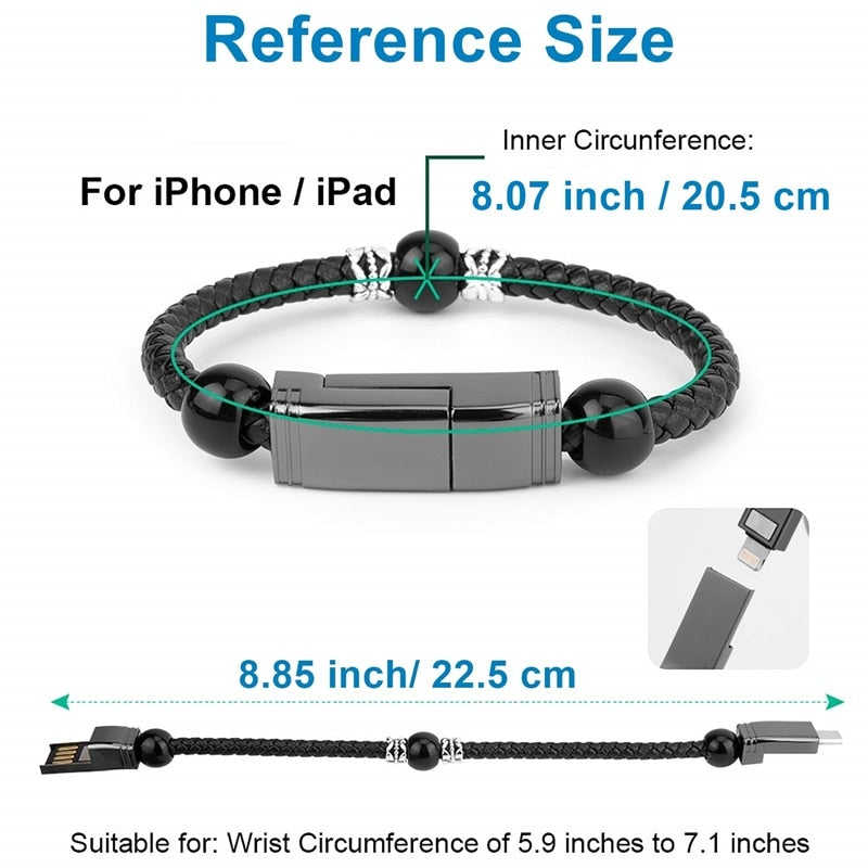 USB Type C and Micro Bracelet Phone Charger