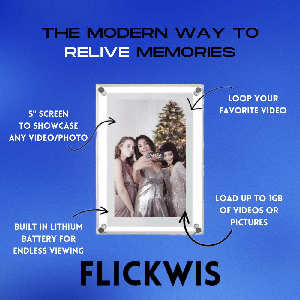 Flickwis™ Acrylic Digital Video Frame