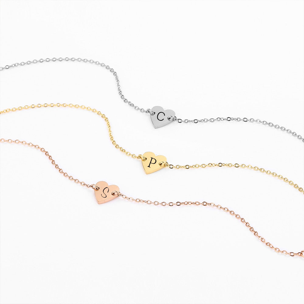 Initial Bracelets in Gold and Silver