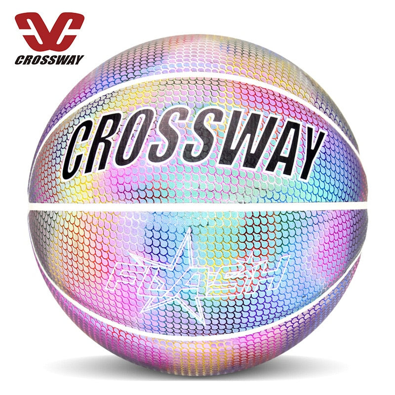 Holographic Reflective Crossway Basketball